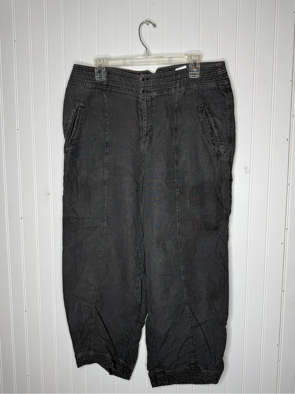 FLAWED Wrap London Linen Crop Trousers US Size 12